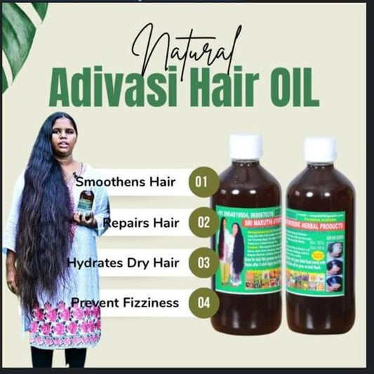 Adivasi Bhrungamalaka Herbal Hair Oil🌿